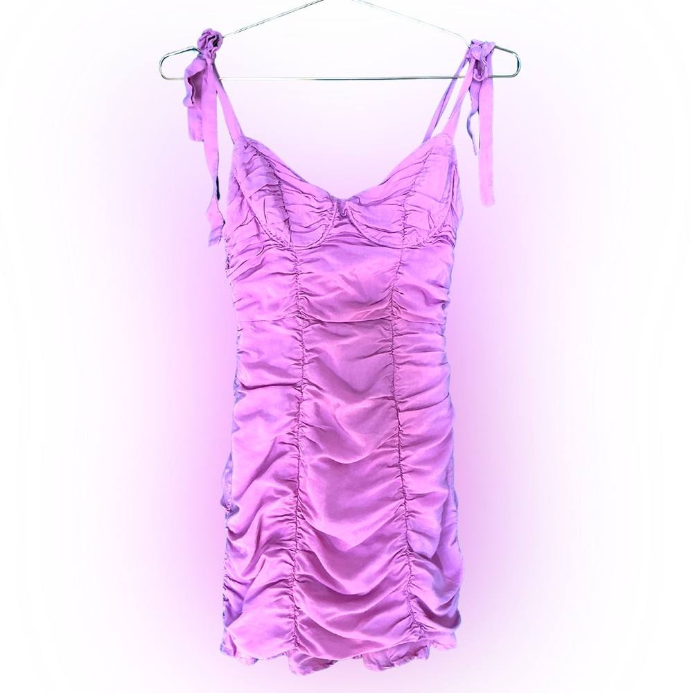 ✨Astor Pink Ruched Mini Dress | Size Medium✨